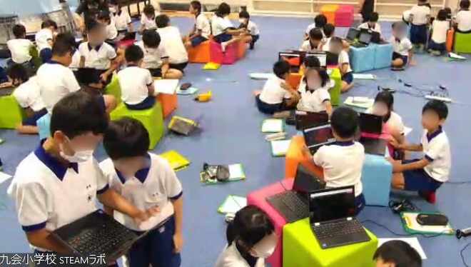 自然サイクルプログラミング(九会小5年生)