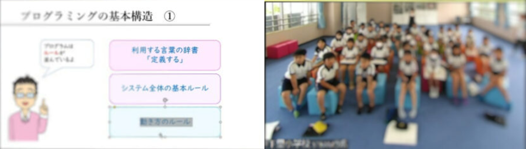 自然サイクルプログラミング（下里小4年生）